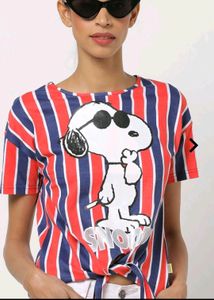 Typographic drop shoulder over sized T Shirt
