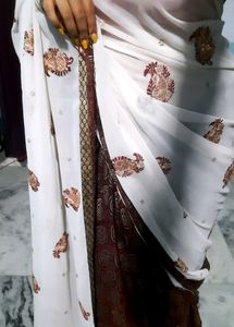Beautiful Party Wear Saree With Sequin Work Heavy