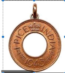 old vintage pendent victoria coin