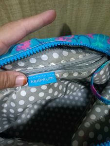 Kipling Blue monkey Print Shoulder Bag