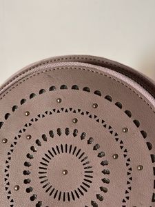 Lavender Round Sling Bag – Stylish & Spacious