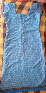 sky blue Churidar top