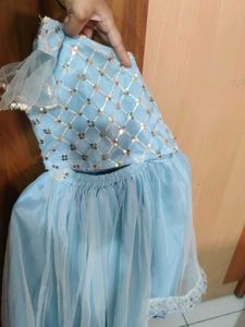 sequence Sky Blue Lehenga Choli 4-6 year