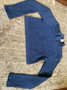 Navy Blue Pullover Top