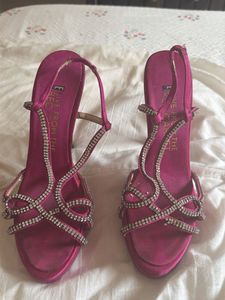 Sparkling Pink Stiletto Heels