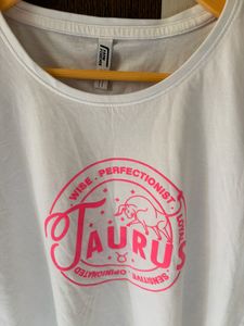 White Taurus Graphic T-Shirt