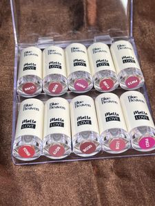 Blue Heaven Matte Mini Lipstick Set of 10