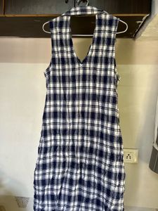Plaid Sleeveless Dress