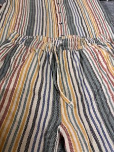 Men's Striped coord Set
