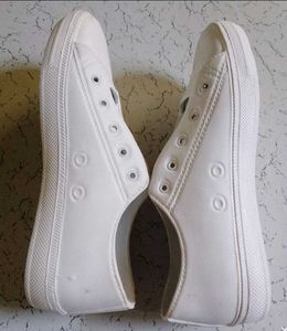 Classic White Canvas Sneakers