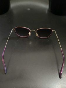 Stylish Purple Oval Sunglasses