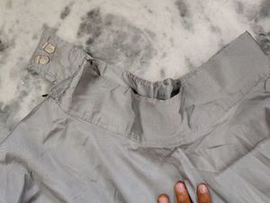 Elegant Grey Flared Skirt