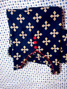 Stylish Navy Blue Printed Kurta