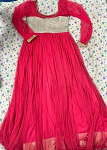 Elegant Pink &amp; Gold Gown