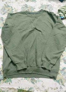 Olive Green Crewneck Sweatshirt