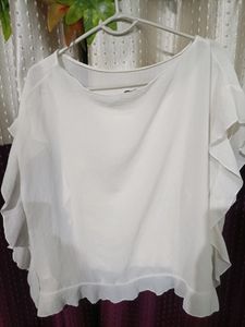 zara white top