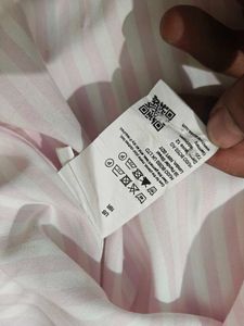 Men's Pink Striped Button-Down Shirt