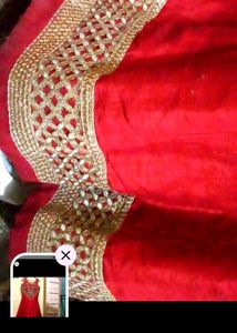 Red Embroidered Ethnic Gown