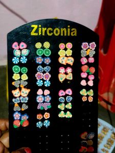 Cute Stud rubber Earrings Set kids jwellery