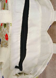Embroidered Floral Tote Bag