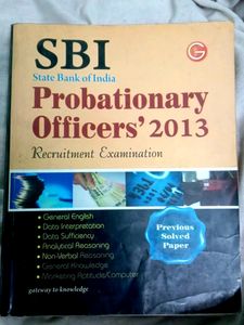 SBI PROBATIONARY OFFICER BOOK