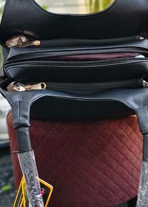 Stylish Black Pebble Leather Shoulder Bag