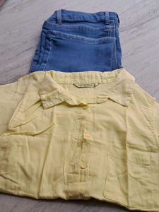 Terranova Jeans & Yellow Shirt Combo