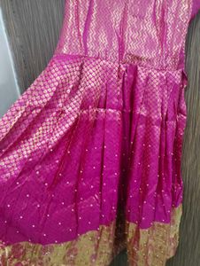 Pink &amp; Gold Ethnic Dress