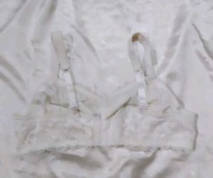 White Full Coverage Bra