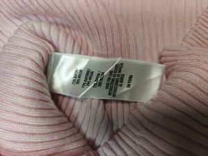 Pink Ribbed 3/4 Sleeve Top