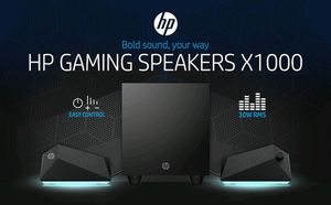 New HP X1000 30W 2.1 Channel Micro USB, Aux Subwoo