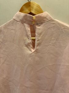 Chic Pink Lace Detail Blouse