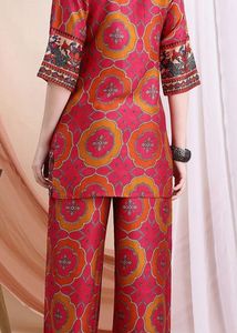 Vibrant Printed Kurta Set with Pants