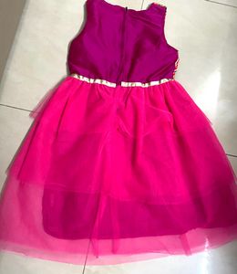 Magenta Embroided Frock