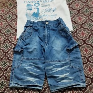 Boys' Denim Shorts Set