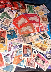 40 Vintage USSR Stamps
