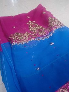 Stunning Embroidered Saree