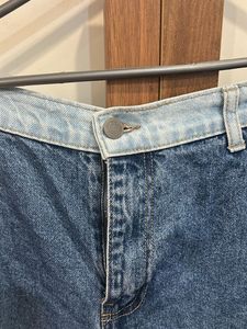 Forever 21-Stylish Blue Denim Cargo Pants