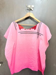 Stylish Pink Ombre Kaftan Kurta