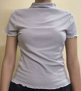 Ribbed Mock Neck Top