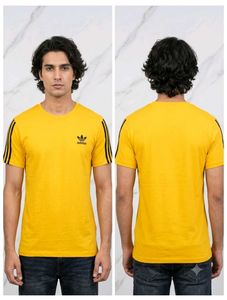 Men's Yellow Adidas T-Shirt
