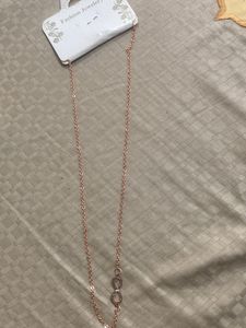 Rose Gold Chain Necklace with Charms