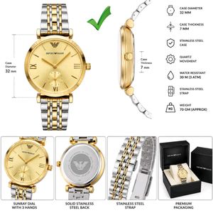 EMPORIO ARMANI LADIES WATCH WITH EARRINGS SET AT S