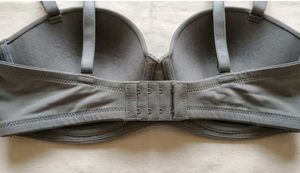 Comfortable Grey Strapless Bra