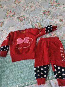 Red Minnie Mouse Tracksuit