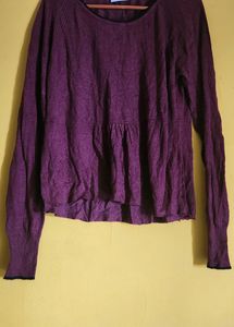 Maroon Full Sleeves Tshirt