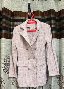 Urbanic Set Of Chic Plaid Double-Breasted Blazers