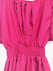 Red Flared Sleeve Dress