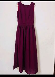 SWAPS ACCEPTED backless wine Gown