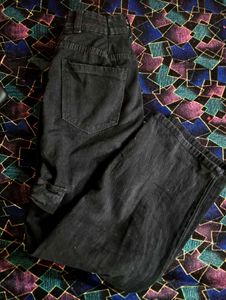 Black Cargo Jeans